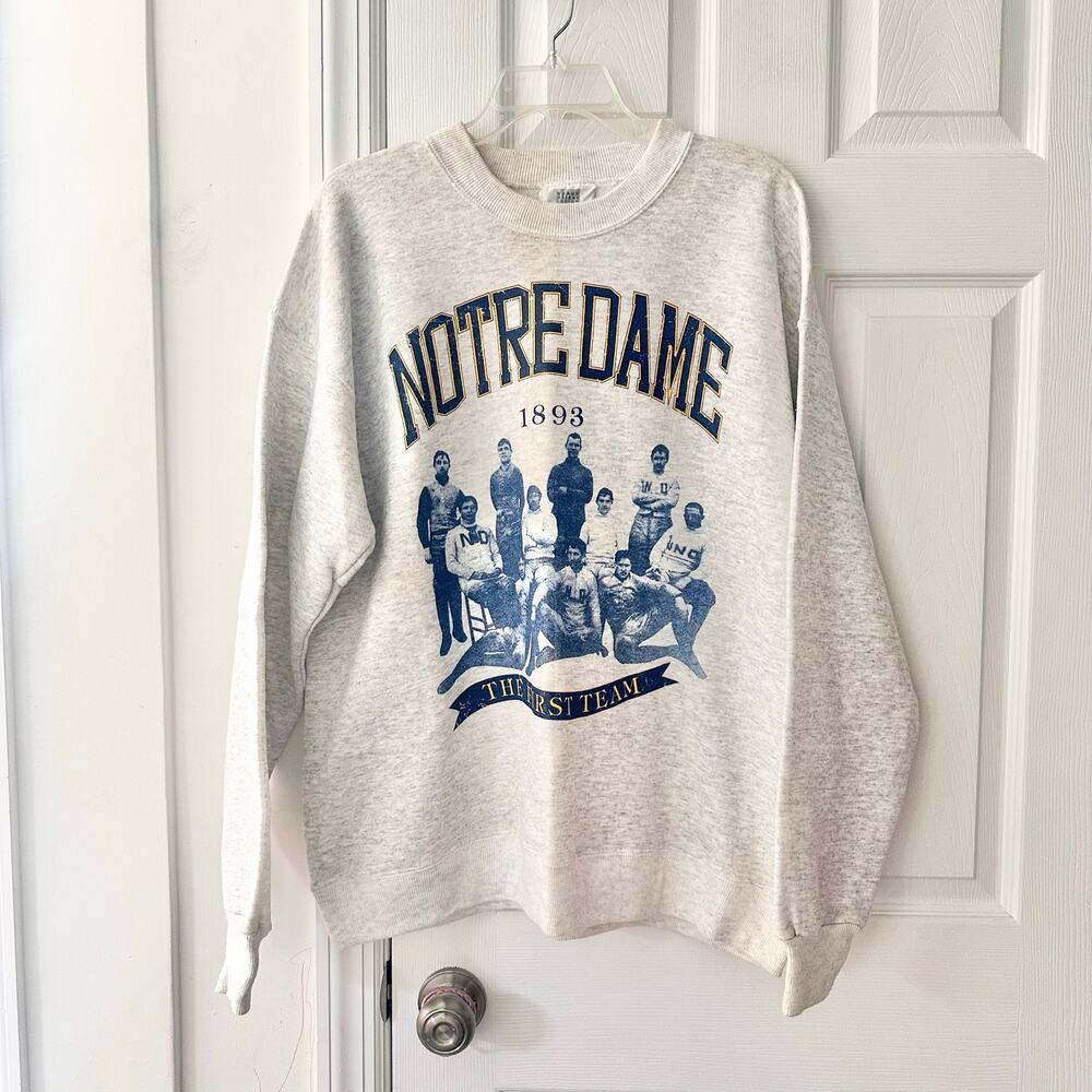 Lee USA Notre Dame Fighting Irish 1893 First Team Vintage Graphic Sweatshirt XL
